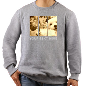 Jaket Sweater Foto Kolase Ukuran Panel 3 x 1