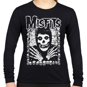 Kaos Misfits Rock Band Unisex Pria Wanita T-Shirt