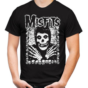 Kaos Misfits Rock Band Unisex Pria Wanita T-Shirt