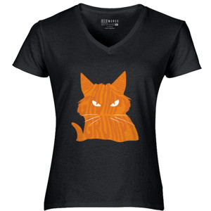 Kaos Grumpy Cat Orange Tipografi (Typography)