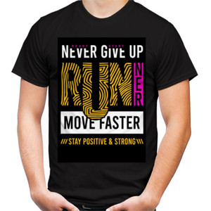 Kaos Never Give Up Orange