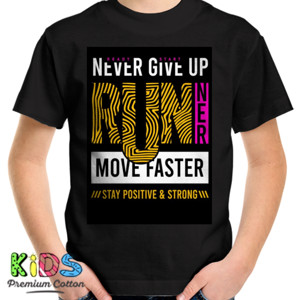 Kaos Never Give Up Orange