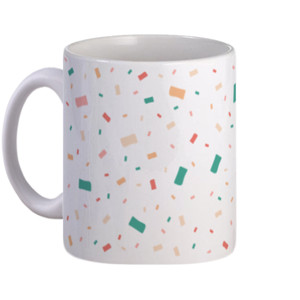 Mug Corak Persegi Panjang Mini