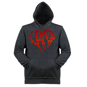 Jaket Hoodie I Love You - Aku Cinta Kamu