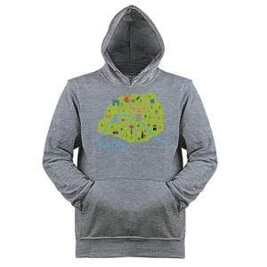 Jaket Hoodie Paris Mini Map