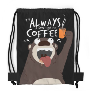 Tas Serut Fullprint IT IS ALWAYS A GOOD TIME FOR COFFEE