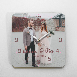 Jam Dinding Template Jam Dinding Tema Pernikahan 2