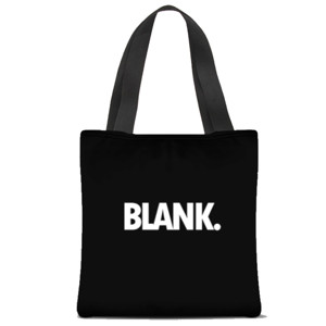Tas Tote Fullprint Tote Bag Blank. Hitam