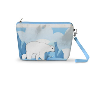 Pouch Trapesium DOMPET ANAK PEREMPUAN WARNA BIRU