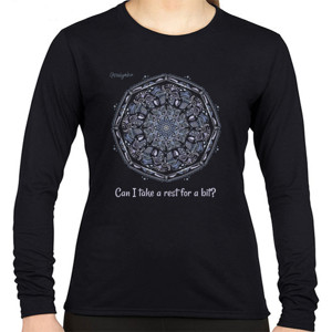 Kaos Purple Circle Pattern