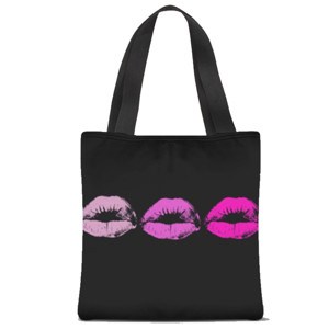 Tas Tote Fullprint Three Lips