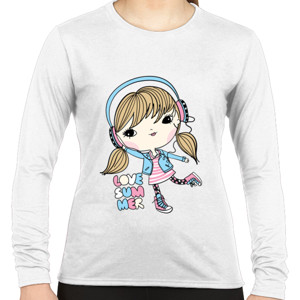 Kaos Kaos Wanita Lengan Panjang Modis