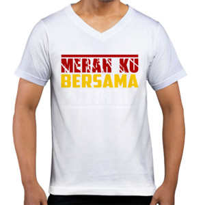 Kaos  Merah Ku bersama Putih Ku