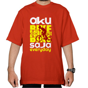 Kaos Oversize AKU BIKE BIKE SAJA