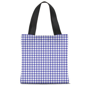 Tas Tote Fullprint Azuli Gingham Tote