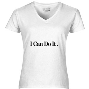 Kaos Kata Motivasi " I Can Do It " - Giladan Soft Style