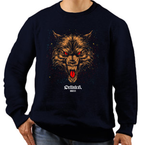 Jaket Sweater Droll and Lock Wolf