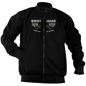 Jaket Bomber TH5_Black Biker#1