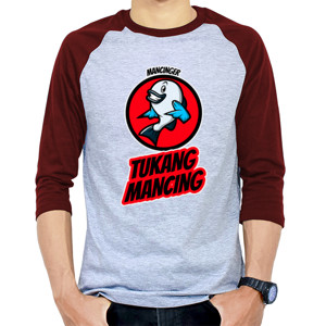 Kaos Raglan Kaos Tema Mancinger - Tukang Mancing
