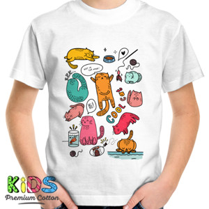 Kaos Cool Cat Kids Shirt