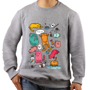 Jaket Sweater Cool Cat Kids Shirt
