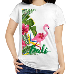 Kaos Bali - Pink Flamingo Seri 1