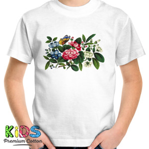 Kaos Kaos oblong wanita remaja putri taman bunga bunga 