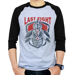Kaos Raglan Last Fight Warrior