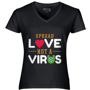 Kaos spred love not a virus bt53