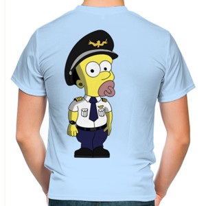 Kaos Baby Pilot Back