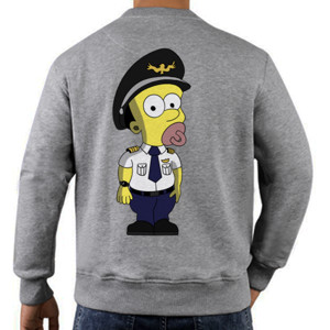 Jaket Sweater Baby Pilot Back