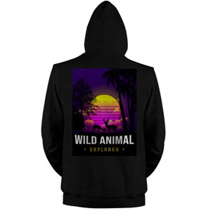 Jaket Hoodie Wild Animal Explore Retro Style