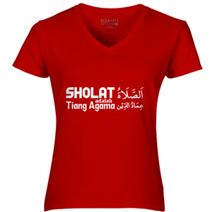 Kaos Sholat sdalah Tiang Agama