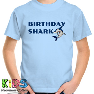 Kaos Birthday shark 2th