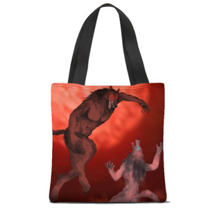 Tas Tote Fullprint Hati vs Skoll