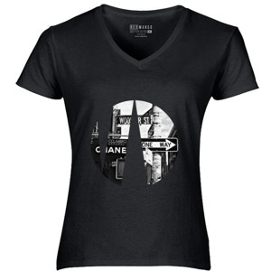 Kaos Kaos Wanita Street V-Neck by Co_mbro