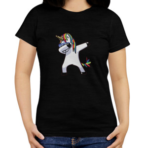 Kaos Dabbing Unicorn Black