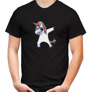 Kaos Dabbing Unicorn Black