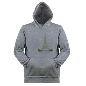 Jaket Hoodie Kaos Paris - La Tour Eifel (SB64S)