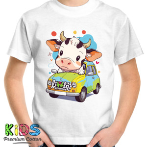 Kaos Anak Lilltle Adventure Sapi Lucu