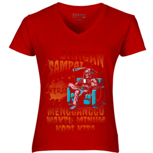 Kaos Jangan Sampai Kerja Menggangu waktu minum kopi  