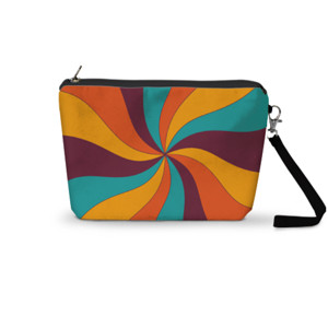 Pouch Trapesium dompet pouch trapesium warna fullcolor retro