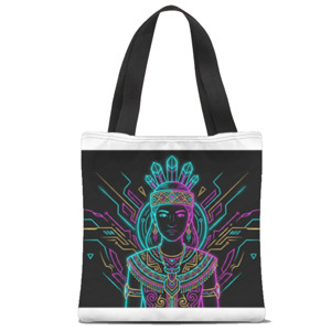 Tas Tote Fullprint Futuristic Nusantara Ethnic