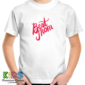 Kaos Best Mom Hand Lettering