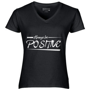 Kaos Always be positive Black