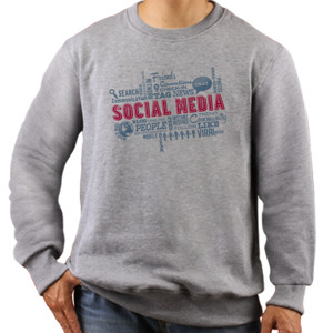 Jaket Sweater Kaos Social Media Illustration 2 (SB84N)