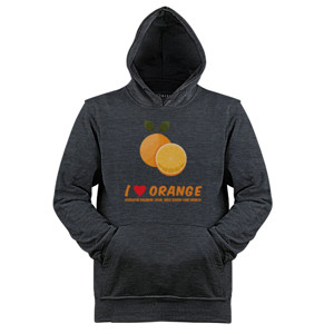 Jaket Hoodie I Love Orange