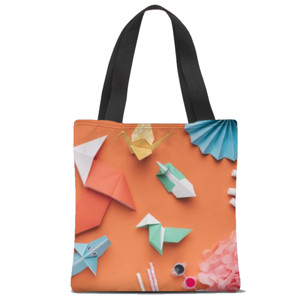 Tas Tote Fullprint Origami
