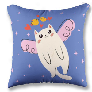 Bantal Cute Flying Cat