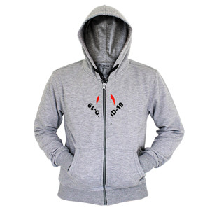 Hoodie Zipper Kampanye Lawan Covid